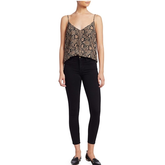 FRAME Silk Python Print Camisole - Picture 2 of 12
